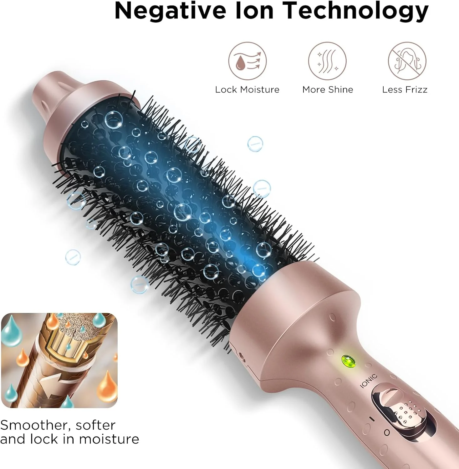 برس حرارتی حرفه ای پروین پرو بیوتی، برس گرد حرارتی 35 میلی متری برای حالت دادن به مو، برس داغ یونی برای ایجاد فرهای درخشان تر و صاف تر، گرم شدن سریع، ولتاژ دوگانه، خاموش شدن خودکار پس از 60 دقیقه، طلایی برس حرارتی حرفه ای پروین پرو بیوتی، برس گرد حرارتی 35 میلی متری برای حالت دادن به مو، برس داغ یونی برای ایجاد فرهای درخشان تر و صاف تر، گرم شدن سریع، ولتاژ دوگانه، خاموش شدن خودکار پس از 60 دقیقه، طلایی