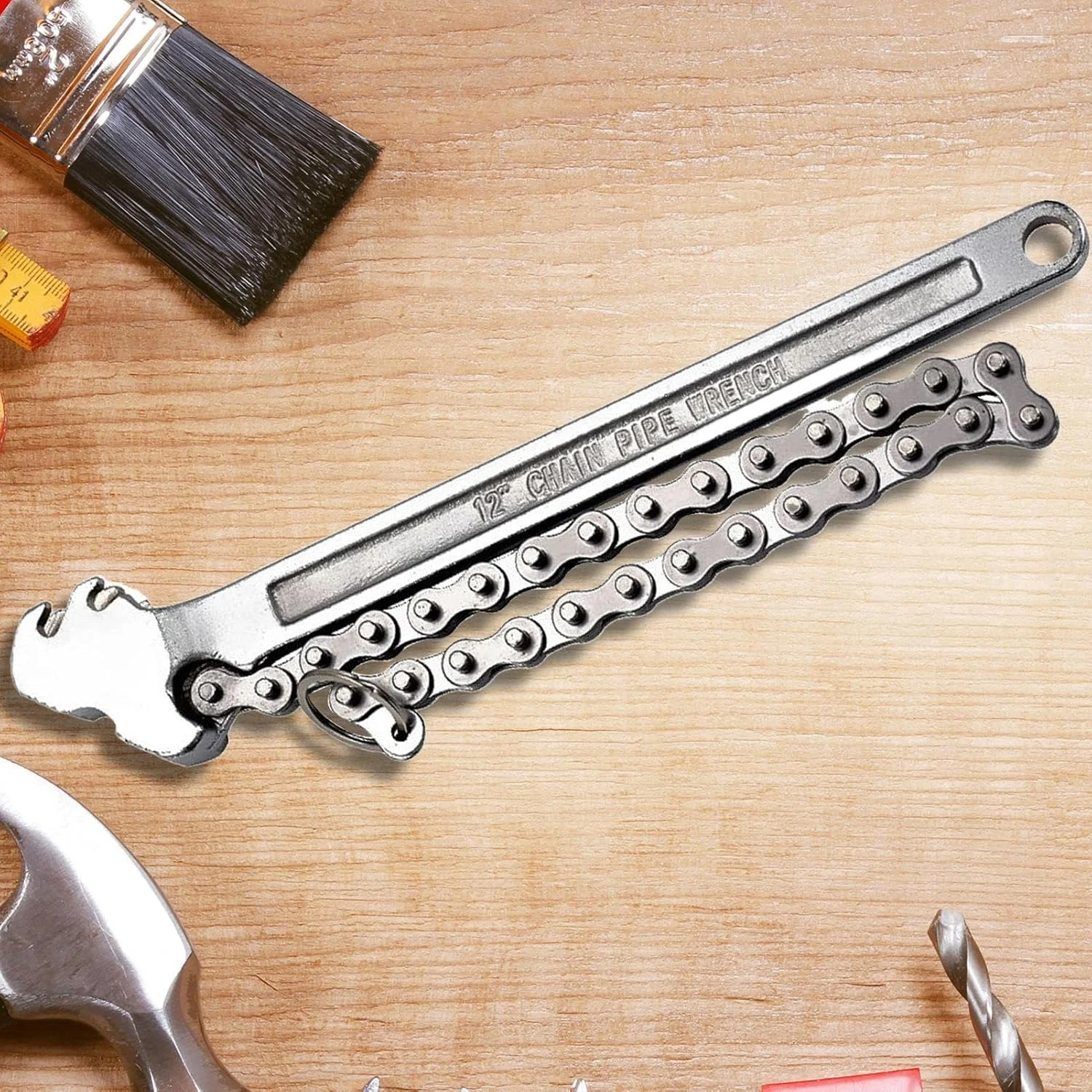 آچار زنجیری روغن - آچار لوله زنجیری فولادی 16 اینچی، ابزار تعمیرات خودرو قابل تنظیم سنگین برای تجهیزات مهندسی، لوله کش ها، مکانیک ها، ماشین آلات کشاورزی و کامیون