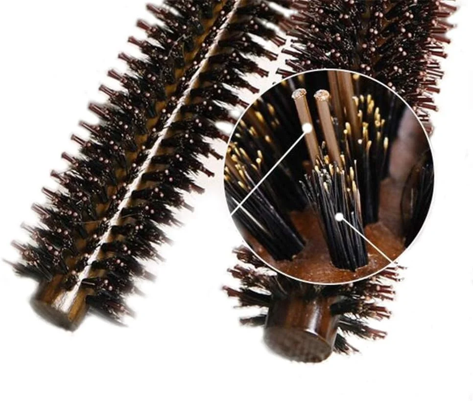 برس گرد مو MAKINGTEC با الیاف طبیعی، برس حالت دهنده با دسته چوبی طبیعی، برس سشوار ضد الکتریسیته ساکن برای صاف کردن و فر کردن مو، مناسب موهای خشک و خیس برای آقایان و بانوان برس گرد مو MAKINGTEC با الیاف طبیعی، برس حالت دهنده با دسته چوبی طبیعی، برس سشوار ضد الکتریسیته ساکن برای صاف کردن و فر کردن مو، مناسب موهای خشک و خیس برای آقایان و بانوان