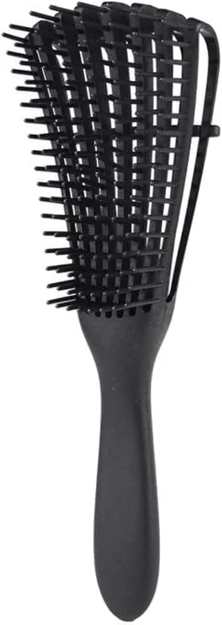LA PERLA TECH Hair Detangler Brush Natural Wet Detangling Brush for Kinky Curly Hair, Black