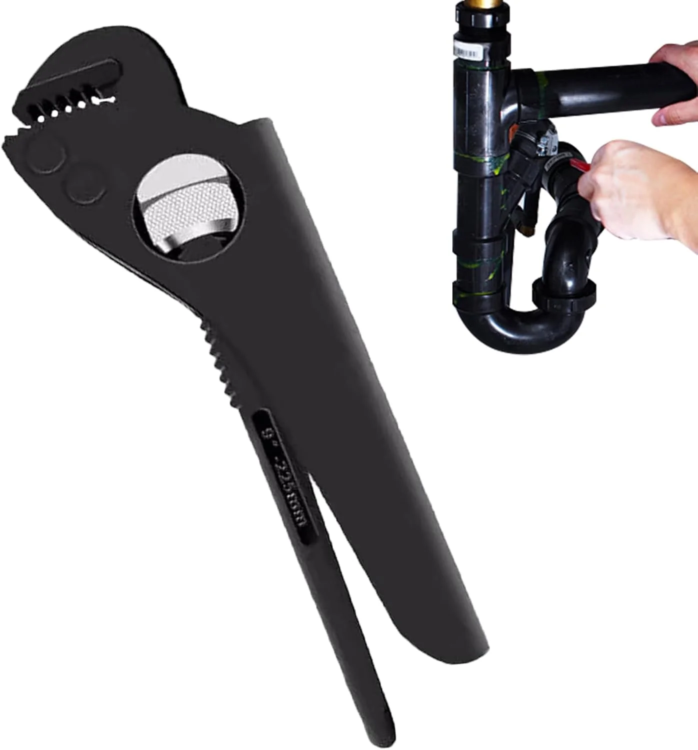 آچار لوله گیر | آچارهای لوله کشی کربنی قابل تنظیم 7-12 اینچ - انبر چند منظوره برای مهره ها، اتصالات، شیر آب، آبگرمکن، سینک، آشپزخانه، خانه، گاراژ، توالت، ساخت و ساز، کشاورزی