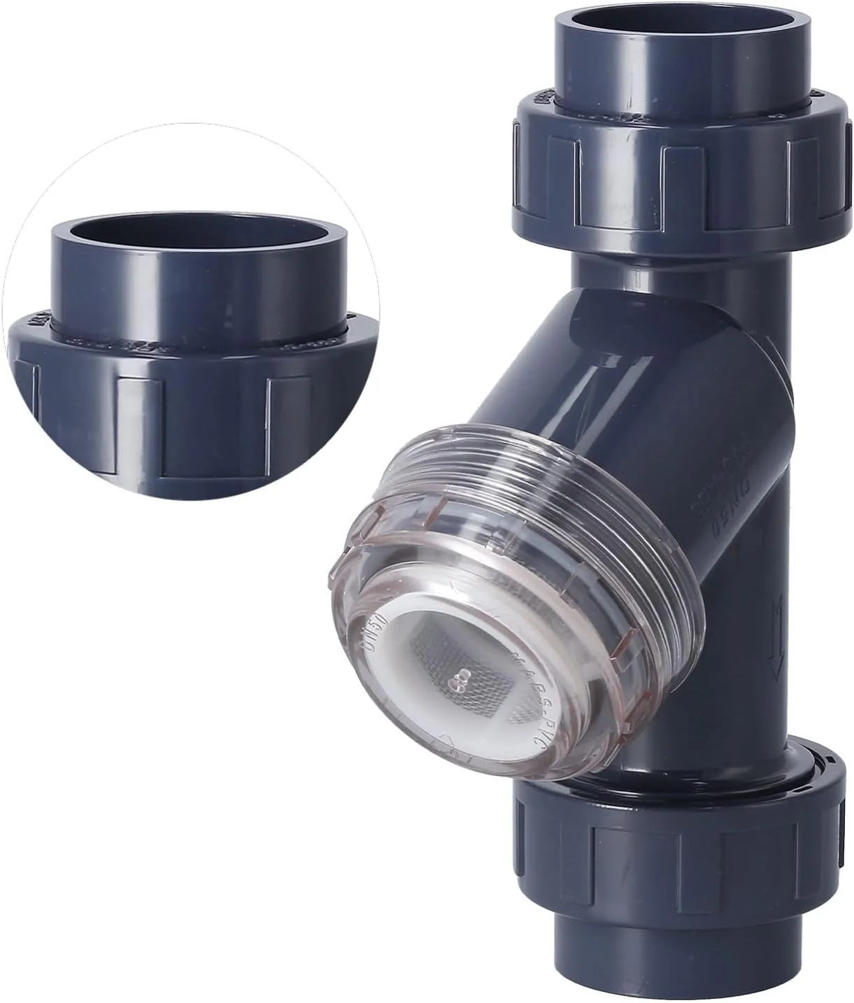 فیلتر آبیاری قطره ای Starrypxl، فیلترهای Y پی وی سی تنظیم کننده لوله آب، گلخانه باغ، کنترل جریان کارآمد کشاورزی، طراحی بادوام، بسته 10 عددی