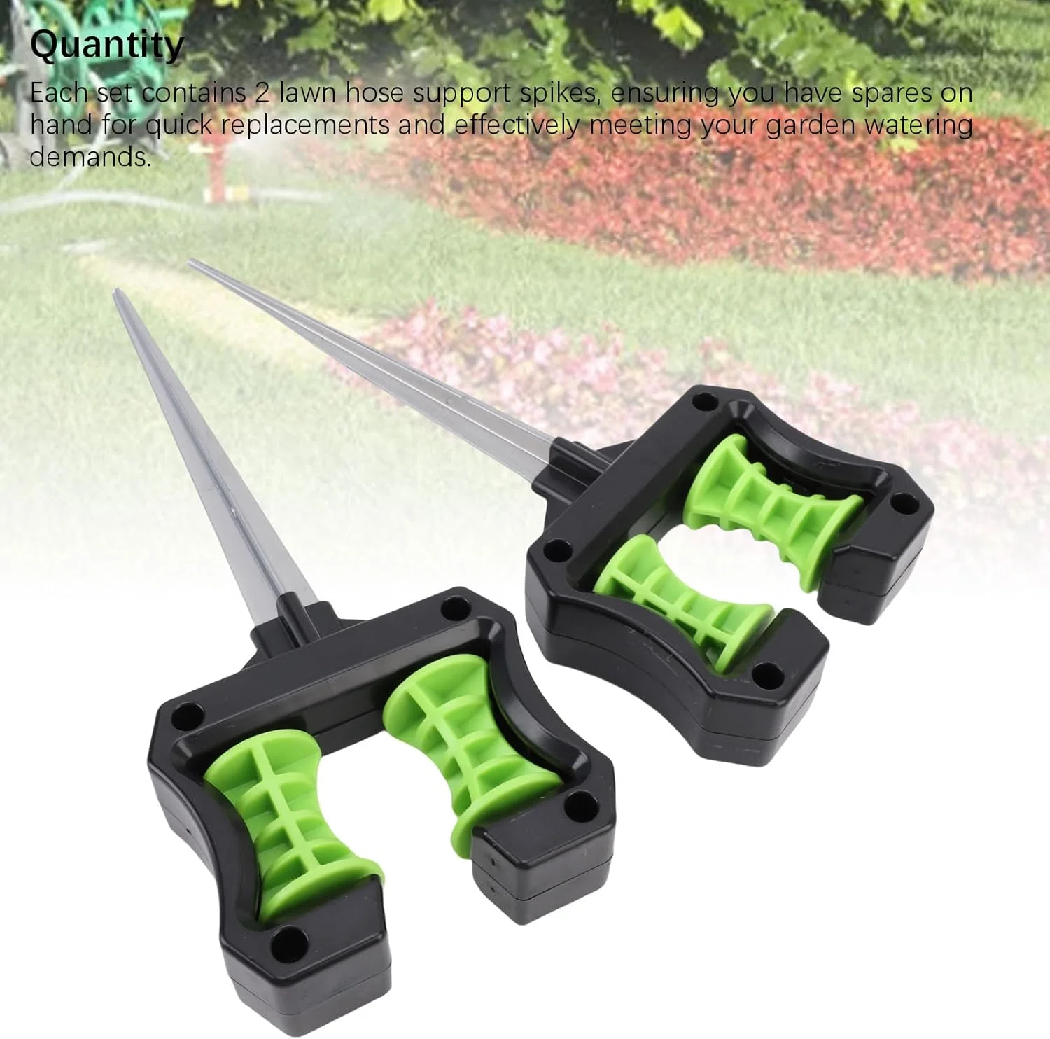 نگهدارنده شلنگ باغبانی Haofy، بسته 2 عددی، ABS سبک وزن، 26 سانتی متر، پایه نگهدارنده شلنگ چمن، لوله آب برای مراقبت از چمن، آبیاری کشاورزی