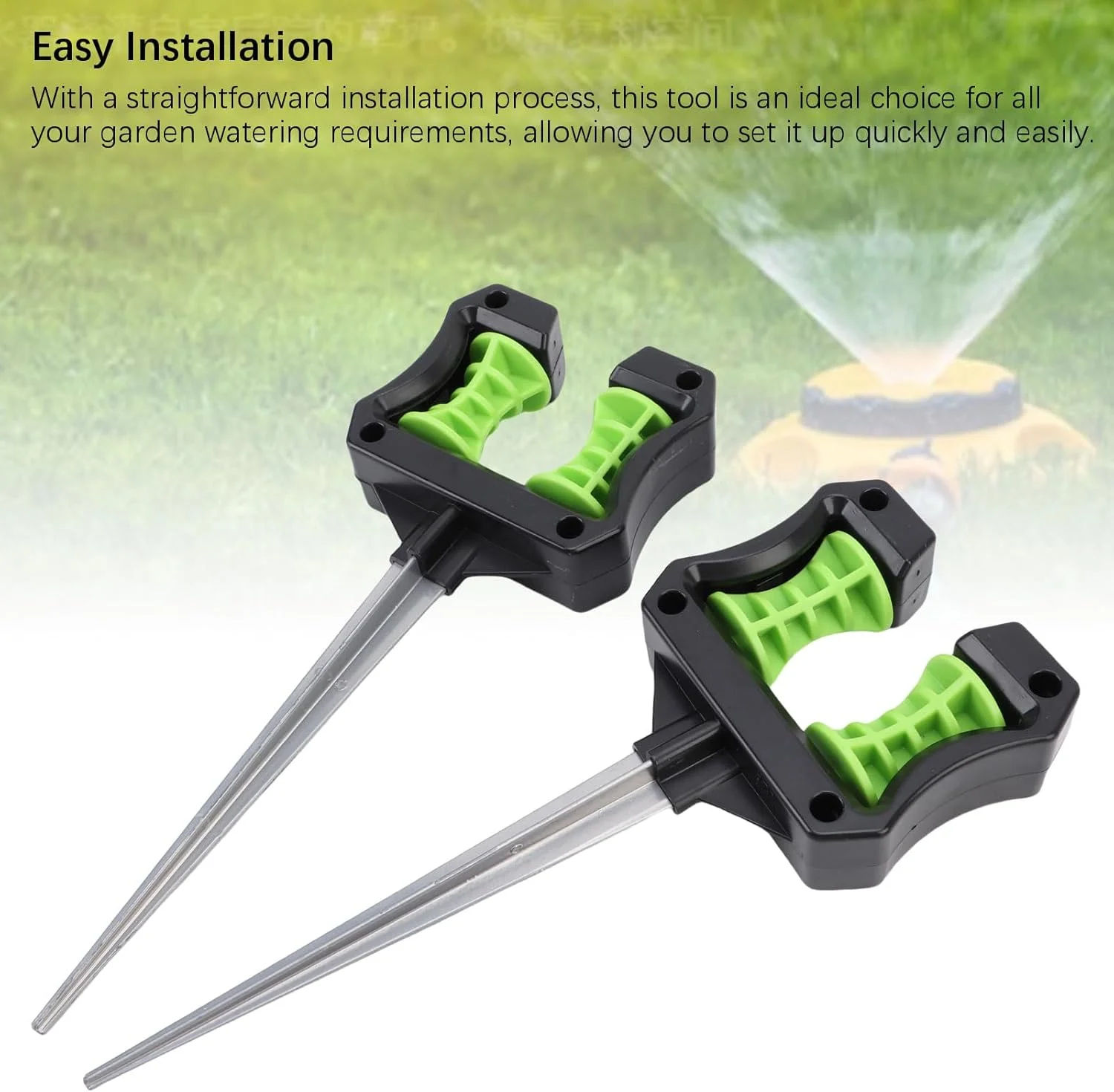 نگهدارنده شلنگ باغبانی Haofy، بسته 2 عددی، ABS سبک وزن، 26 سانتی متر، پایه نگهدارنده شلنگ چمن، لوله آب برای مراقبت از چمن، آبیاری کشاورزی