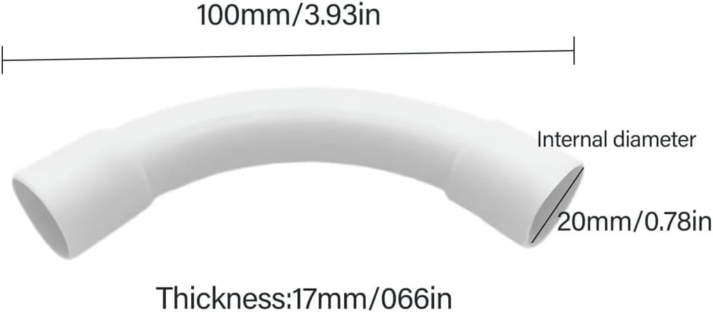 زانویی لوله پی وی سی 90 درجه آسی مدل M20، بسته 16 عددی، مناسب لوله برق، ساخت و ساز، زهکشی، آبیاری کشاورزی و پروژههای DIY، رنگ سفید، قطر داخلی 20 میلیمتر زانویی لوله پی وی سی 90 درجه آسی مدل M20، بسته 16 عددی، مناسب لوله برق، ساخت و ساز، زهکشی، آبیاری کشاورزی و پروژههای DIY، رنگ سفید، قطر داخلی 20 میلیمتر