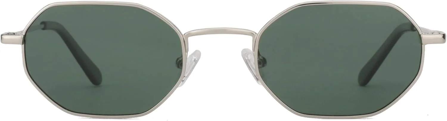 عینک آفتابی هشت ضلعی کوچک زنانه مردانه ZENOTTIC، فریم فلزی پلاریزه، طرح وینتیج عینک آفتابی هشت ضلعی کوچک زنانه مردانه ZENOTTIC، فریم فلزی پلاریزه، طرح وینتیج