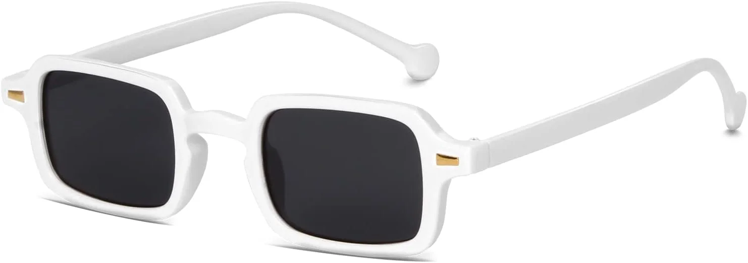 عینک آفتابی مستطیلی کوچک رترو Xpectrum برای مردان و زنان، عینک آفتابی مربعی وینتیج مد روز عینک آفتابی مستطیلی کوچک رترو Xpectrum برای مردان و زنان، عینک آفتابی مربعی وینتیج مد روز