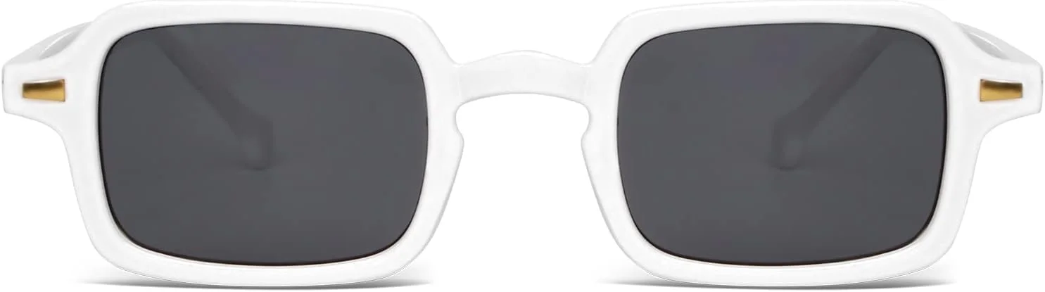 عینک آفتابی مستطیلی کوچک رترو Xpectrum برای مردان و زنان، عینک آفتابی مربعی وینتیج مد روز