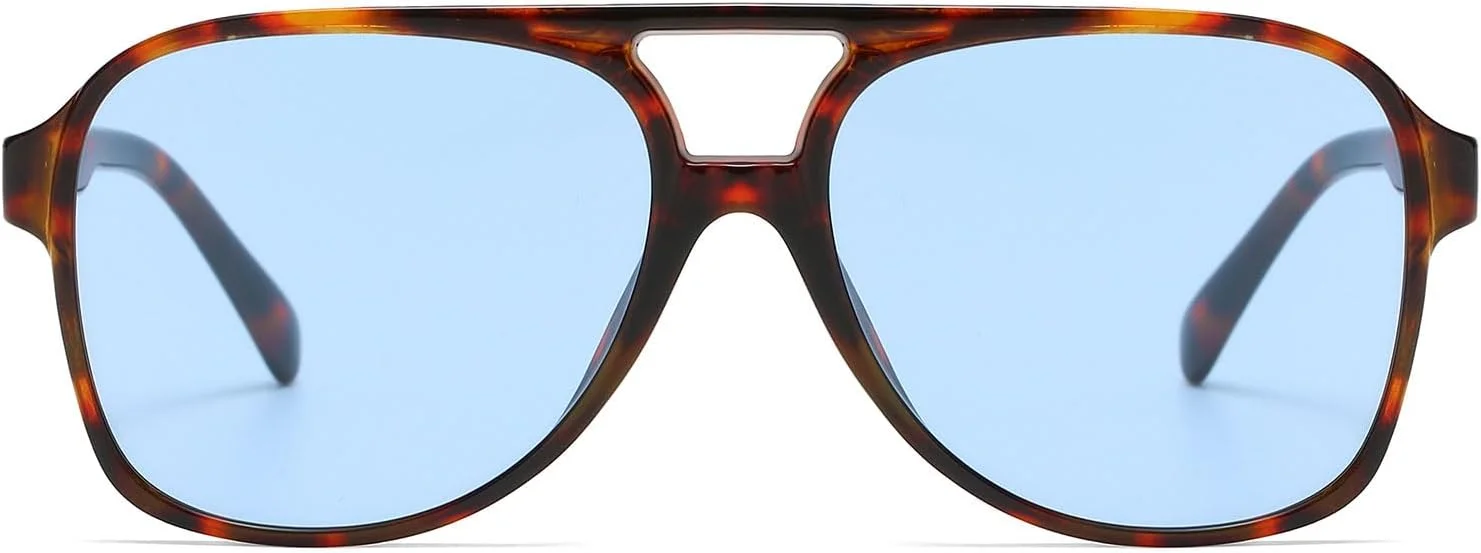 عینک آفتابی مستطیلی دید در شب رترو YAMEIZE برای زنان و مردان، عینک محافظ مربعی پل دوبل UV400 برای رانندگی