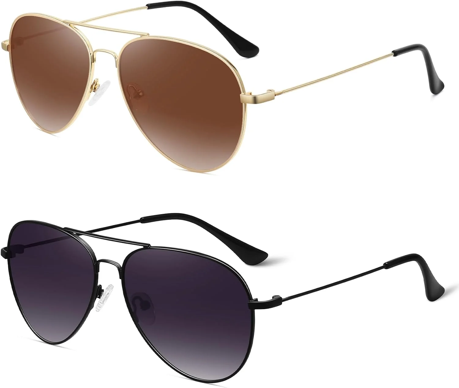 عینک آفتابی خلبانی پلاریزه کلاسیک WOWSUN برای زنان و مردان