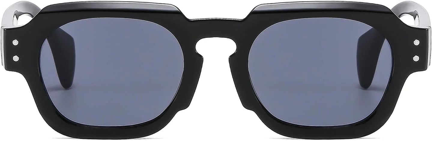 عینک آفتابی مستطیلی رترو YAMEIZE برای مردان و زنان، عینک آفتابی وینتیج با فریم ضخیم شش ضلعی، عینک مد روز مربعی دهه 90 عینک آفتابی مستطیلی رترو YAMEIZE برای مردان و زنان، عینک آفتابی وینتیج با فریم ضخیم شش ضلعی، عینک مد روز مربعی دهه 90