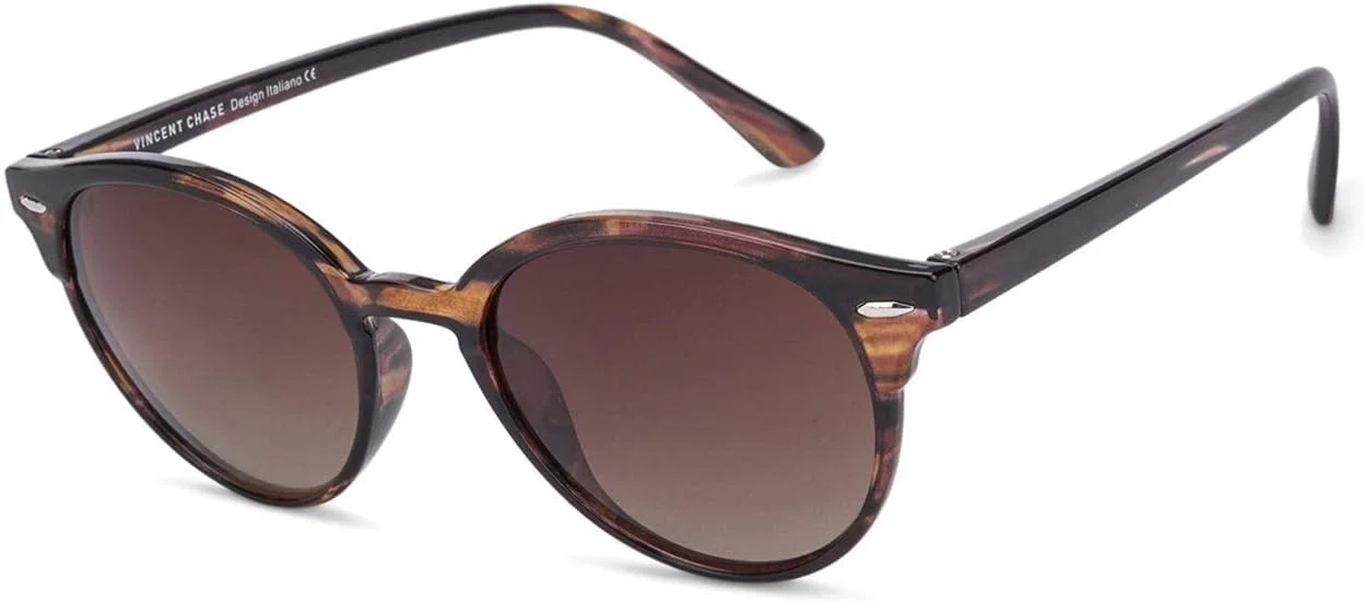 عینک آفتابی پلاریزه گرد بزرگسال унисекс VINCENT CHASE EYEWEAR