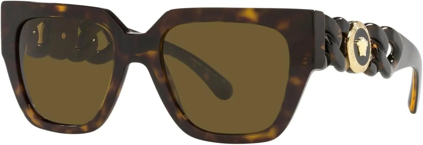 عینک آفتابی زنانه ورساچه VE 4409 رنگ هاوانای تیره/قهوه ای 53/19/140