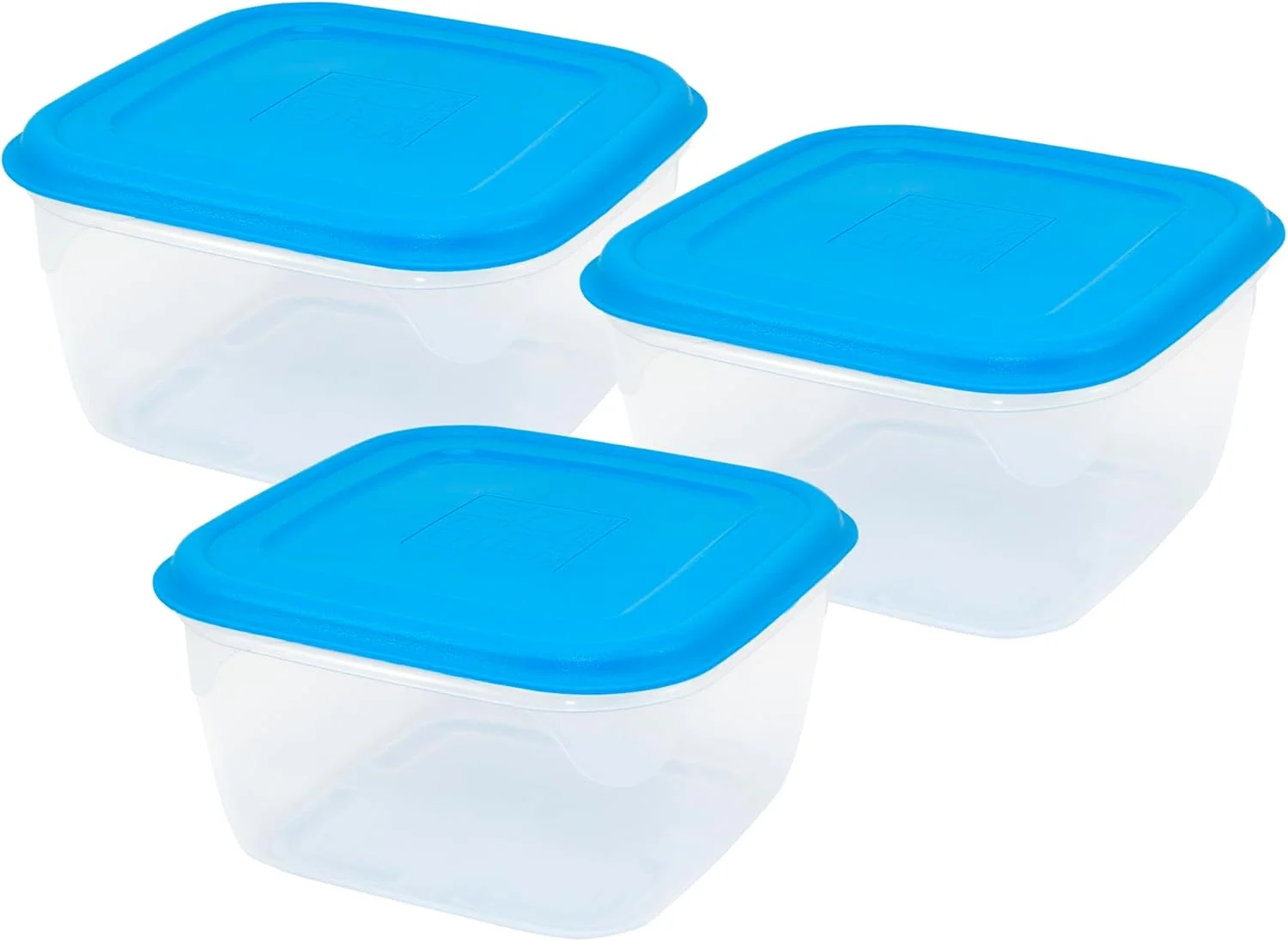 ست 3 عددی ظروف غذای درب دار GIO'STYLE - 0.5 لیتر + 1 لیتر + 1.5 لیتر - ساخت ایتالیا - مربع - مناسب برای فریزر و مایکروویو - درب دار