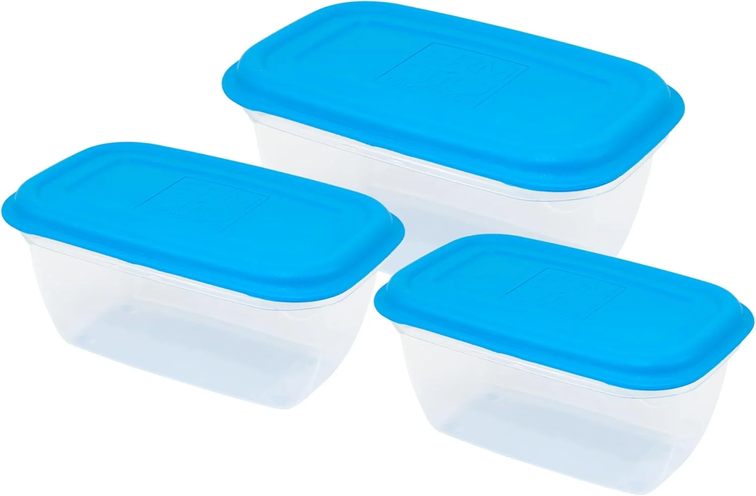 ست 3 تایی ظروف نگهداری مواد غذایی درب دار GIO'STYLE - 0.5 لیتر + 1 لیتر + 1 لیتر + 1.5 لیتر - ساخت ایتالیا - مستطیلی - مناسب برای یخچال، فریزر و مایکروویو - درب دار