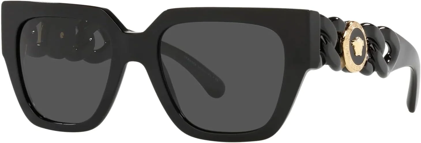 عینک آفتابی زنانه ورساچه، فریم مشکی، لنز خاکستری تیره، 53 میلیمتر عینک آفتابی زنانه ورساچه، فریم مشکی، لنز خاکستری تیره، 53 میلیمتر