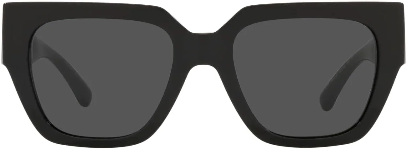 عینک آفتابی زنانه ورساچه، فریم مشکی، لنز خاکستری تیره، 53 میلی‌متر