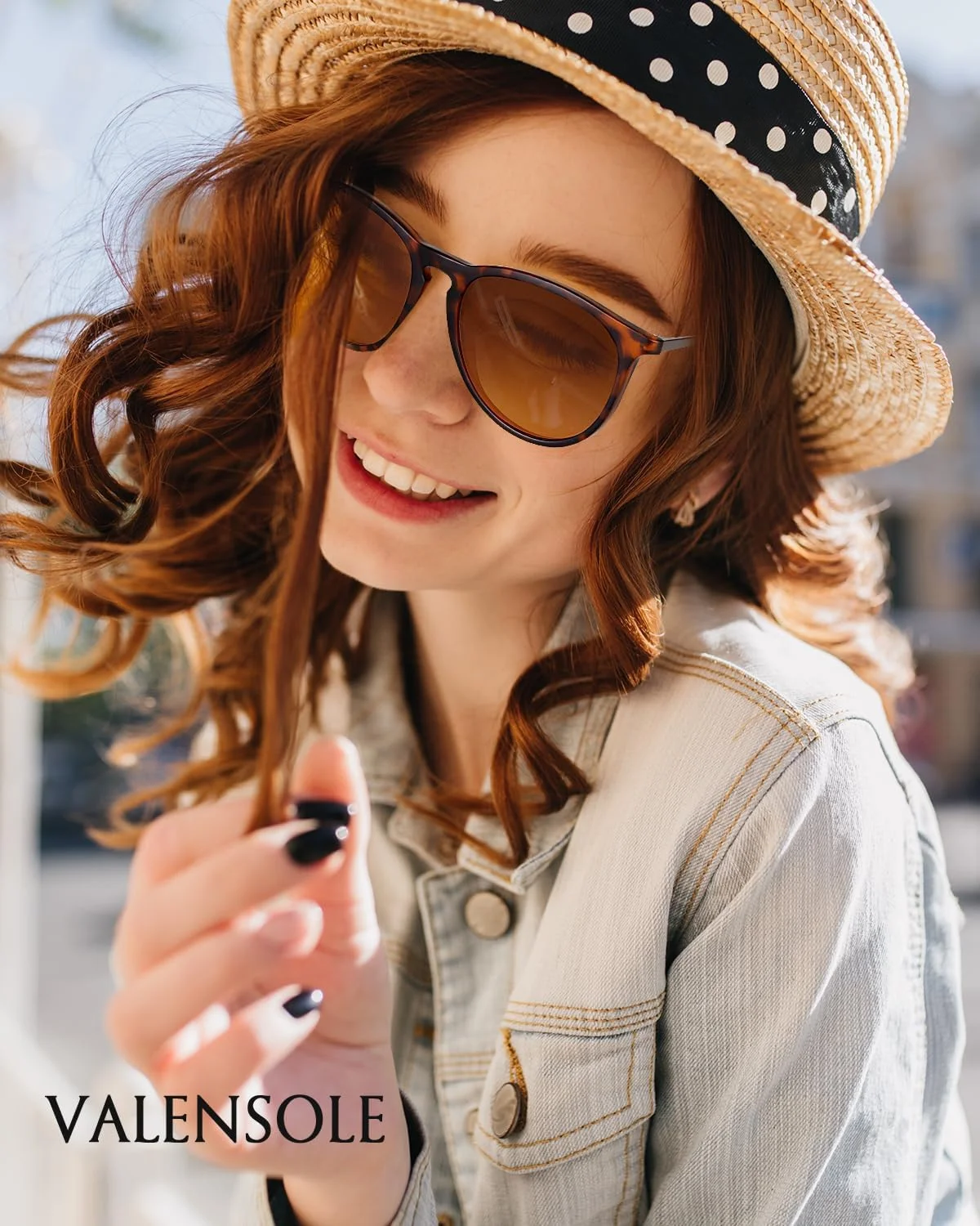 عینک آفتابی [Valensole] فوق سبک 19 گرمی با لنز پلاریزه 54، خاکستری و مشکی، طیف چای اریکا، کلاسیک UV400 ضد اشعه ماوراء بنفش برای مردان و زنان