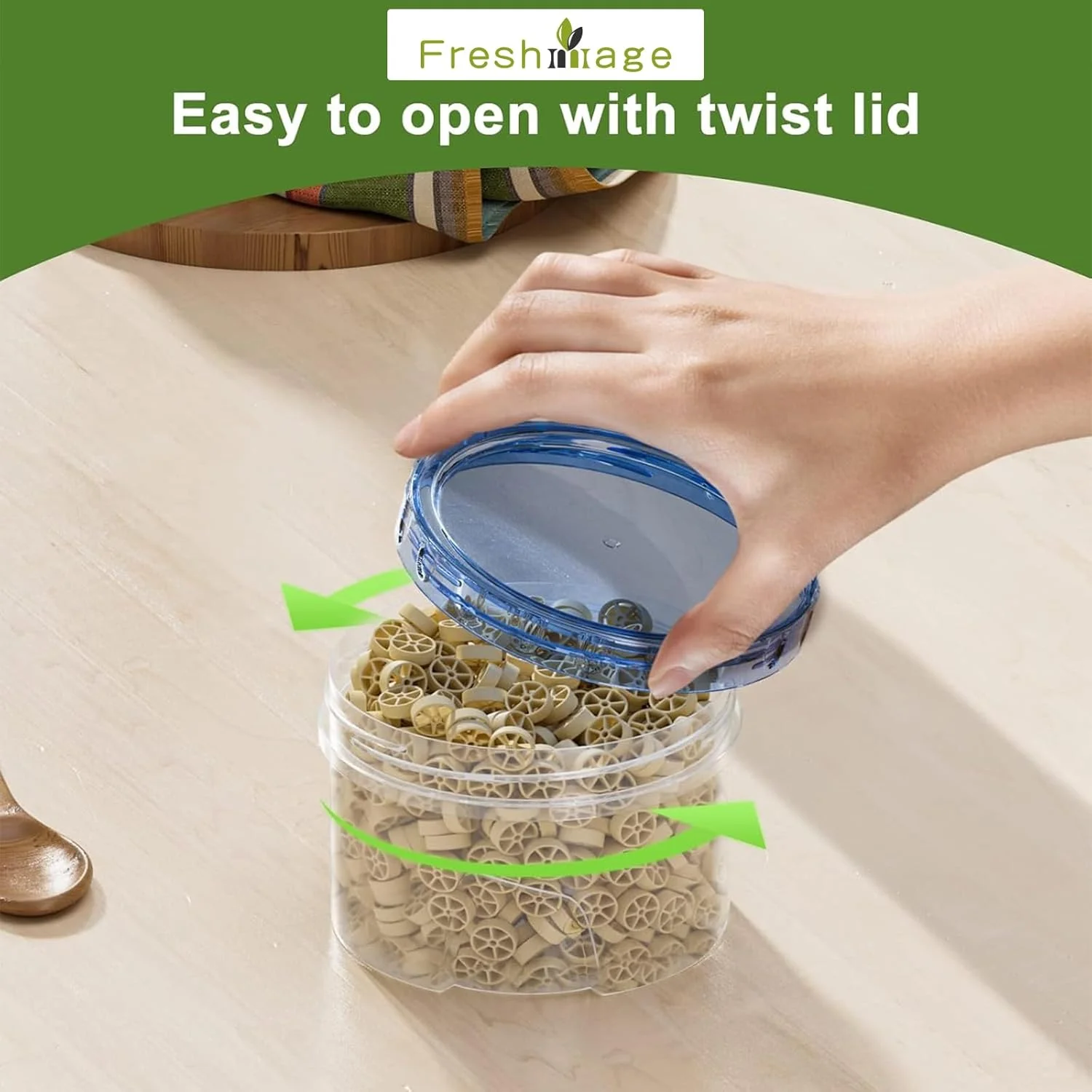 ظروف فریزری فرشمیج [بسته 6 عددی - 473 میلی لیتر] با درب، ظروف گرد قابل استفاده مجدد و بدون BPA با درب های پیچی و ضد هوا برای آماده سازی غذا در آشپزخانه، قابل استفاده در مایکروویو/ماشین ظرفشویی/فریزر