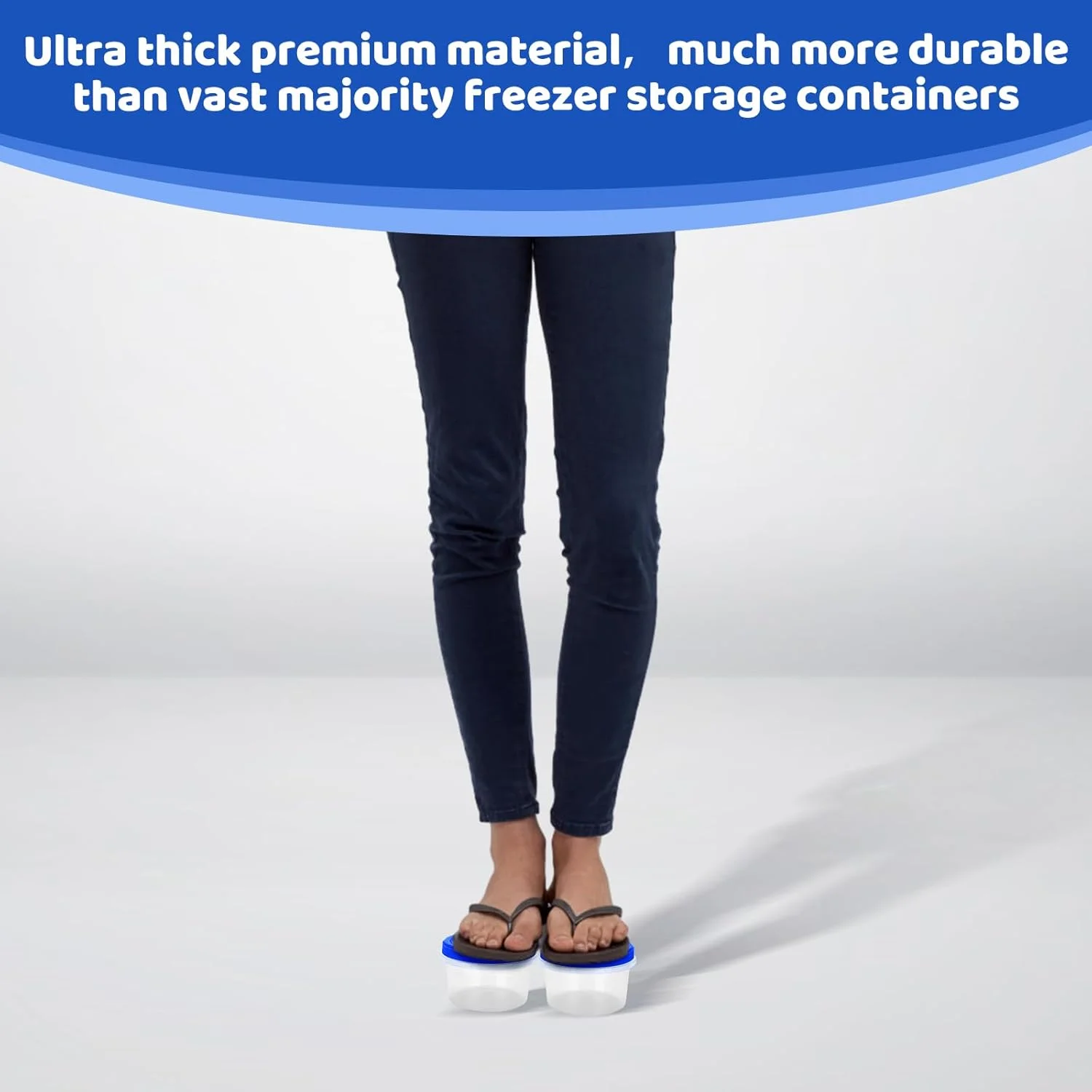 ظروف نگهداری فریزر، [بسته 10 عددی - 470 میلی لیتر] ظروف فریزر فوق العاده ضخیم با درب های پیچی ضد نشت، ظروف غذای قابل انباشت BPA Free برای ناهار/سالاد/باقیمانده/سوپ/جو دوسر/بستنی