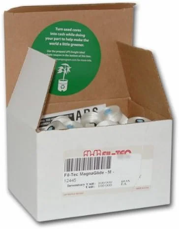 ماسوره های از پیش پر شده Magna-Glide "M" سفید - 100 عدد