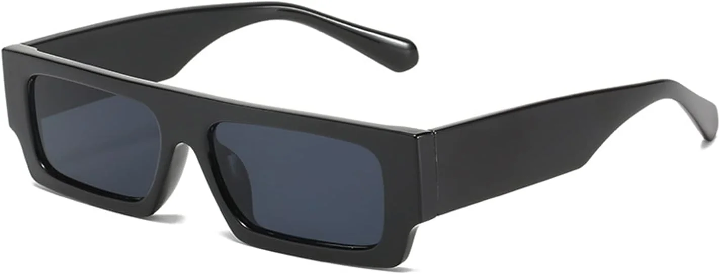 عینک آفتابی مستطیلی باریک مردانه TruFabV دهه 90