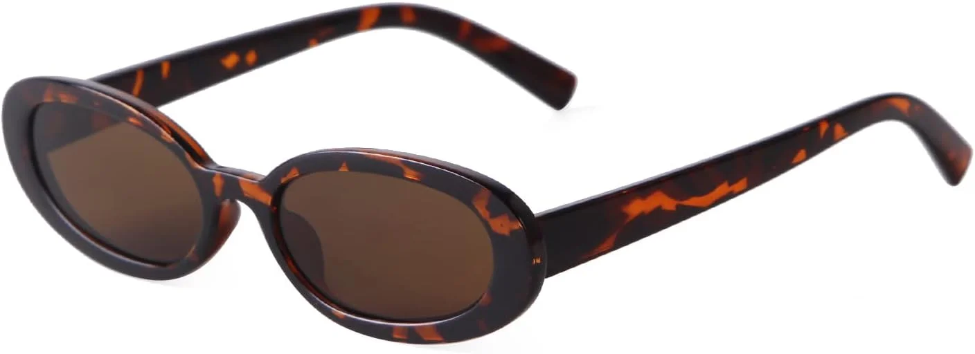 عینک آفتابی بیضی رترو ADEWU مردانه زنانه دهه 90 عینک آفتابی باریک قدیمی برای مسافرت و رانندگی