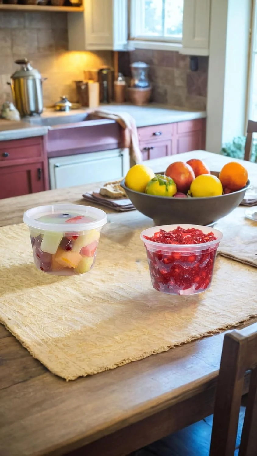 ظروف نگهداری مواد غذایی با درب - 30 ست، بسته ترکیبی 8oz، 16oz، 32oz - بدون BPA، ضد نشت، ظروف شفاف بیرون بر، آماده سازی غذا، قابل استفاده در مایکروویو