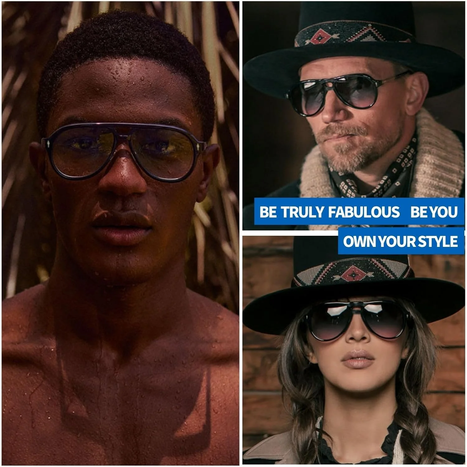 عینک آفتابی TruFabV مدل وینتیج رترو دهه 70 زنانه مردانه، عینک دیسکو فشن، خلبانی پل دوبل