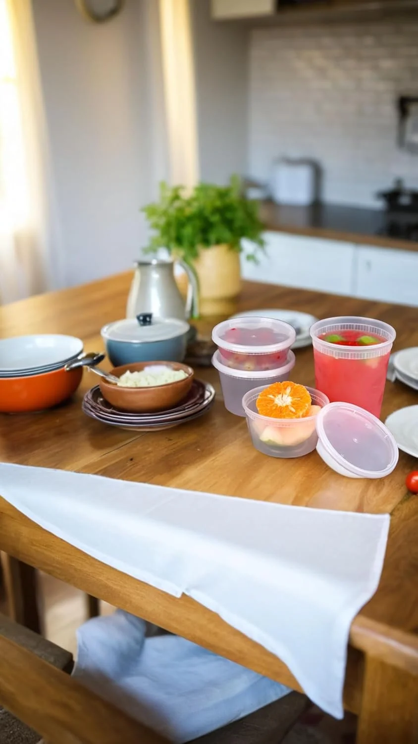 ظروف نگهداری مواد غذایی با درب - 30 ست، بسته ترکیبی 8oz، 16oz، 32oz - بدون BPA، ضد نشت، ظروف شفاف بیرون بر، آماده سازی غذا، قابل استفاده در مایکروویو