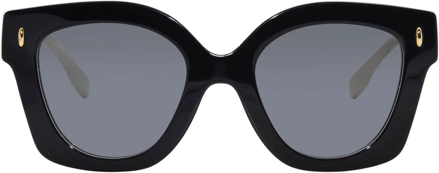 عینک آفتابی نامنظم زنانه توری برچ مدل TY 7201U 198887، مشکی/عاجی، پلاستیکی، لنز خاکستری، سایز 49-20-145 عینک آفتابی نامنظم زنانه توری برچ مدل TY 7201U 198887، مشکی/عاجی، پلاستیکی، لنز خاکستری، سایز 49-20-145