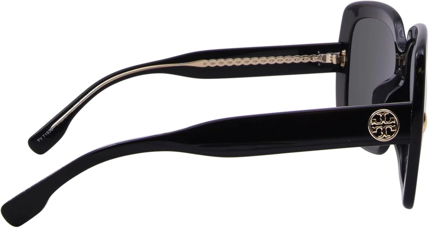 عینک آفتابی توری برچ مدل TY 7193 U 170987 مشکی دودی خاکستری