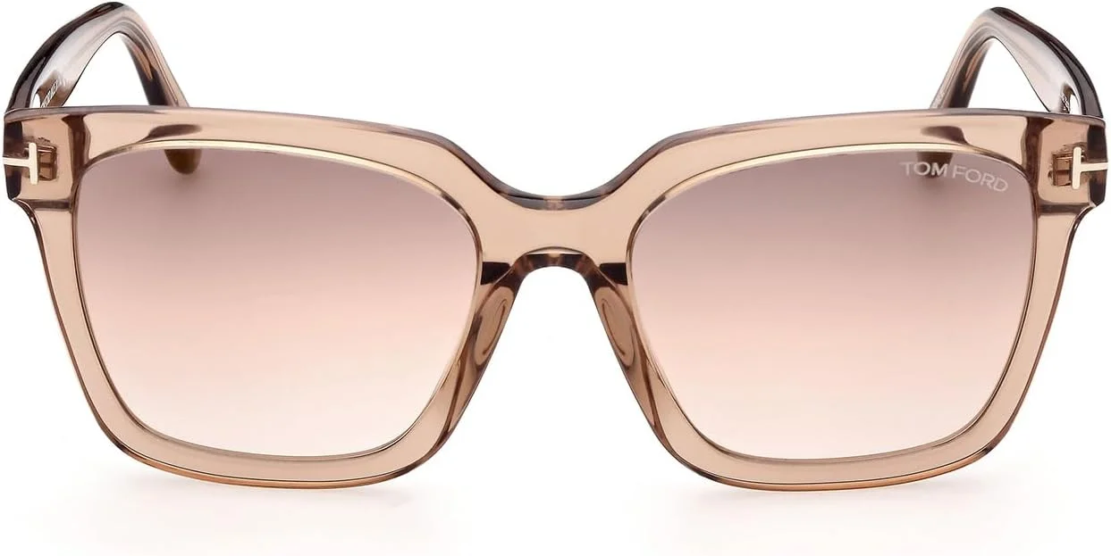 عینک آفتابی زنانه تام فورد SELBY FT 0952، قهوه ای روشن شفاف/ قهوه ای سایه دار، 55/19/140 عینک آفتابی زنانه تام فورد SELBY FT 0952، قهوه ای روشن شفاف/ قهوه ای سایه دار، 55/19/140