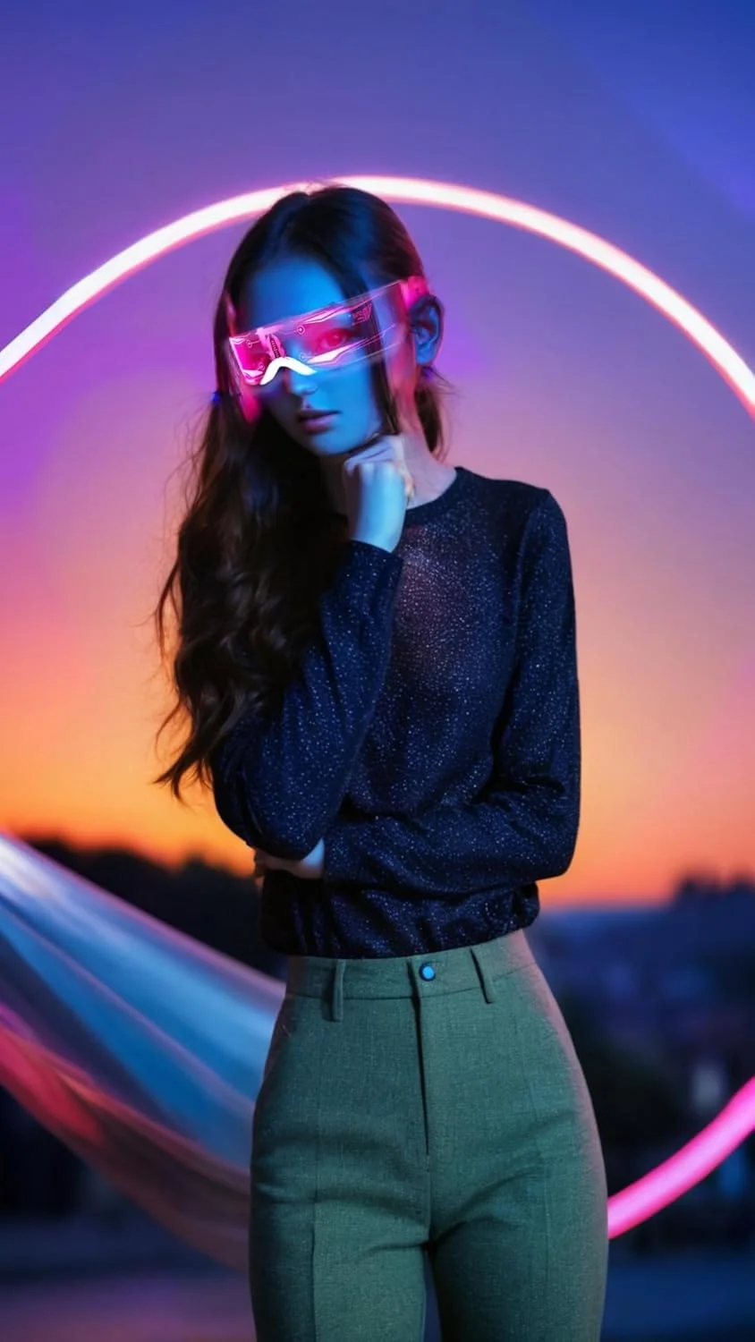 عینک های منشوری LED هفت رنگ شیرین: عینک های نئونی درخشان برای زنانه Cosplay - عینک آفتابی روشن برای یک درخشش شیک عینک های منشوری LED هفت رنگ شیرین: عینک های نئونی درخشان برای زنانه Cosplay - عینک آفتابی روشن برای یک درخشش شیک