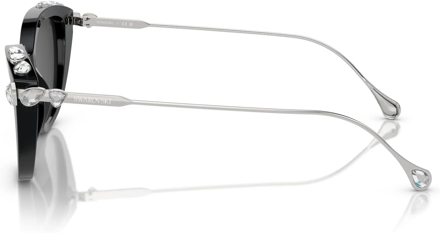 عینک آفتابی چشم گربه ای زنانه سواروسکی مدل Sk6010f مناسب بینی های کوچک