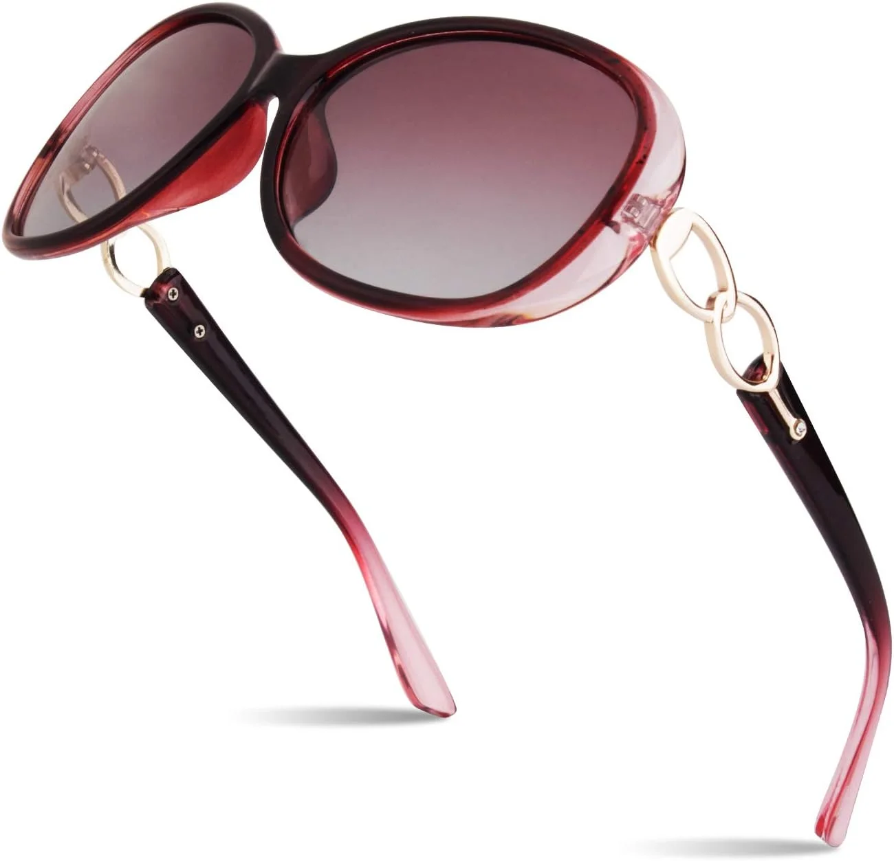 عینک آفتابی پلاریزه زنانه، عینک آفتابی بزرگ، سایه های مد روز SUNIER S85
