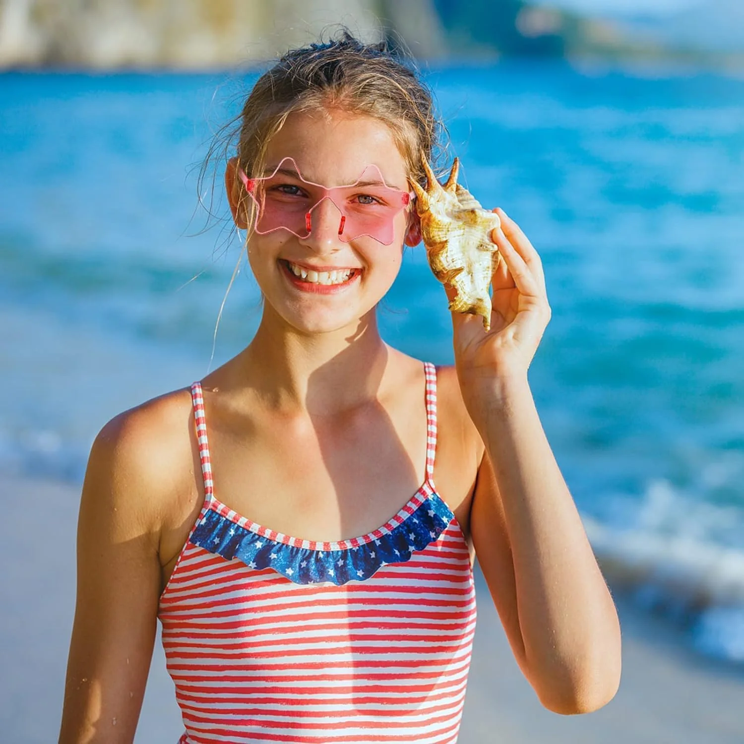 عینک آفتابی ستاره ای شکل SECALIFE، 2 عدد، چند رنگ، بدون قاب، عینک های ستاره ای شکل، عینک آفتابی بزرگ مد روز برای زنان، بنفش عینک آفتابی ستاره ای شکل SECALIFE، 2 عدد، چند رنگ، بدون قاب، عینک های ستاره ای شکل، عینک آفتابی بزرگ مد روز برای زنان، بنفش