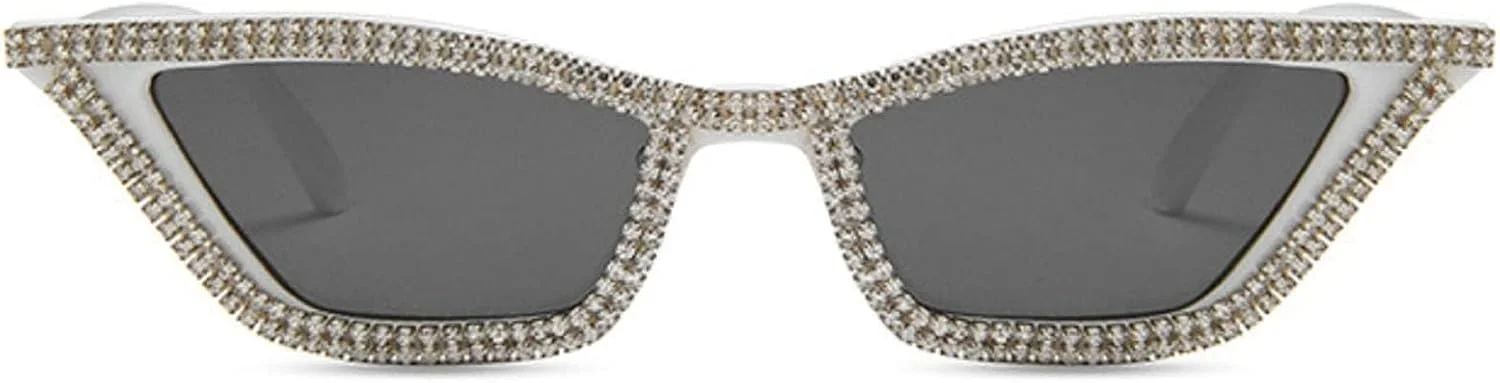 عینک آفتابی چشم گربه ای زنانه mincl، عینک های بدلیجات درخشان، عینک های الماس دار مد روز و محافظ UV400 عینک آفتابی چشم گربه ای زنانه mincl، عینک های بدلیجات درخشان، عینک های الماس دار مد روز و محافظ UV400