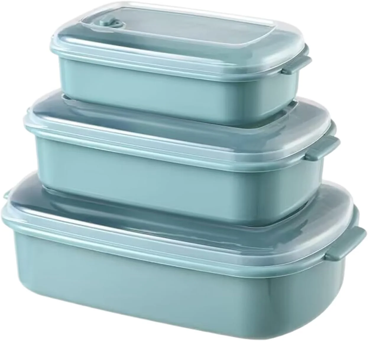 ظروف نگهداری فریزر | جعبه های درب دار و ضد هوا مناسب مایکروویو، کاسه های نگهداری قابل چیدن و ضد نشت | برای میوه ها، سالاد، غذای باقیمانده، مواد غذایی خشک، آشپزخانه منزل، یخچال، انبار، پیک نیک و پخت و پز