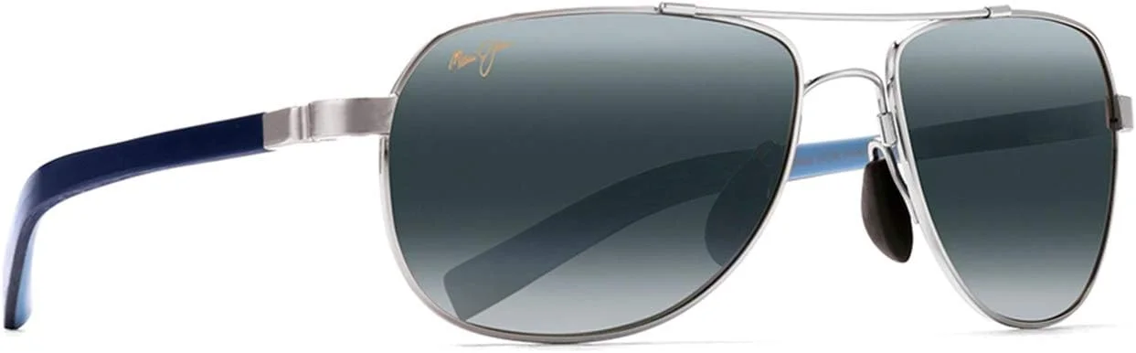 عینک آفتابی Maui Jim | Guardrails 327 | فریم خلبانی، لنزهای پلاریزه، با فناوری ثبت شده PolarizedPlus2