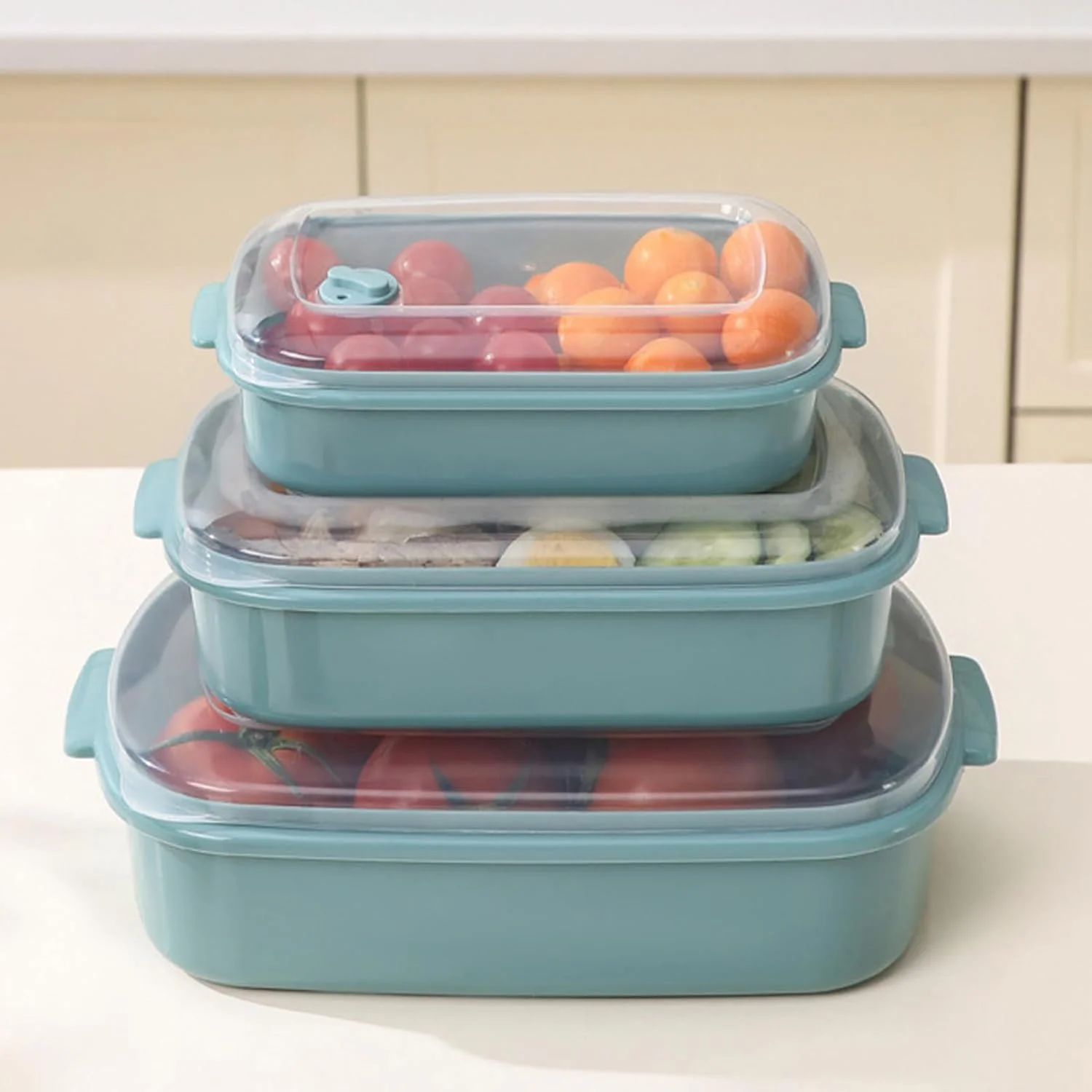 Freezer Storage Containers | Reusable Microwave Safe Organizers, Dishwasher Safe Kitchen Container | for Fruits Salad Leftover Dry Goods Home Kitchen Fridge Pantry Picnic Baking