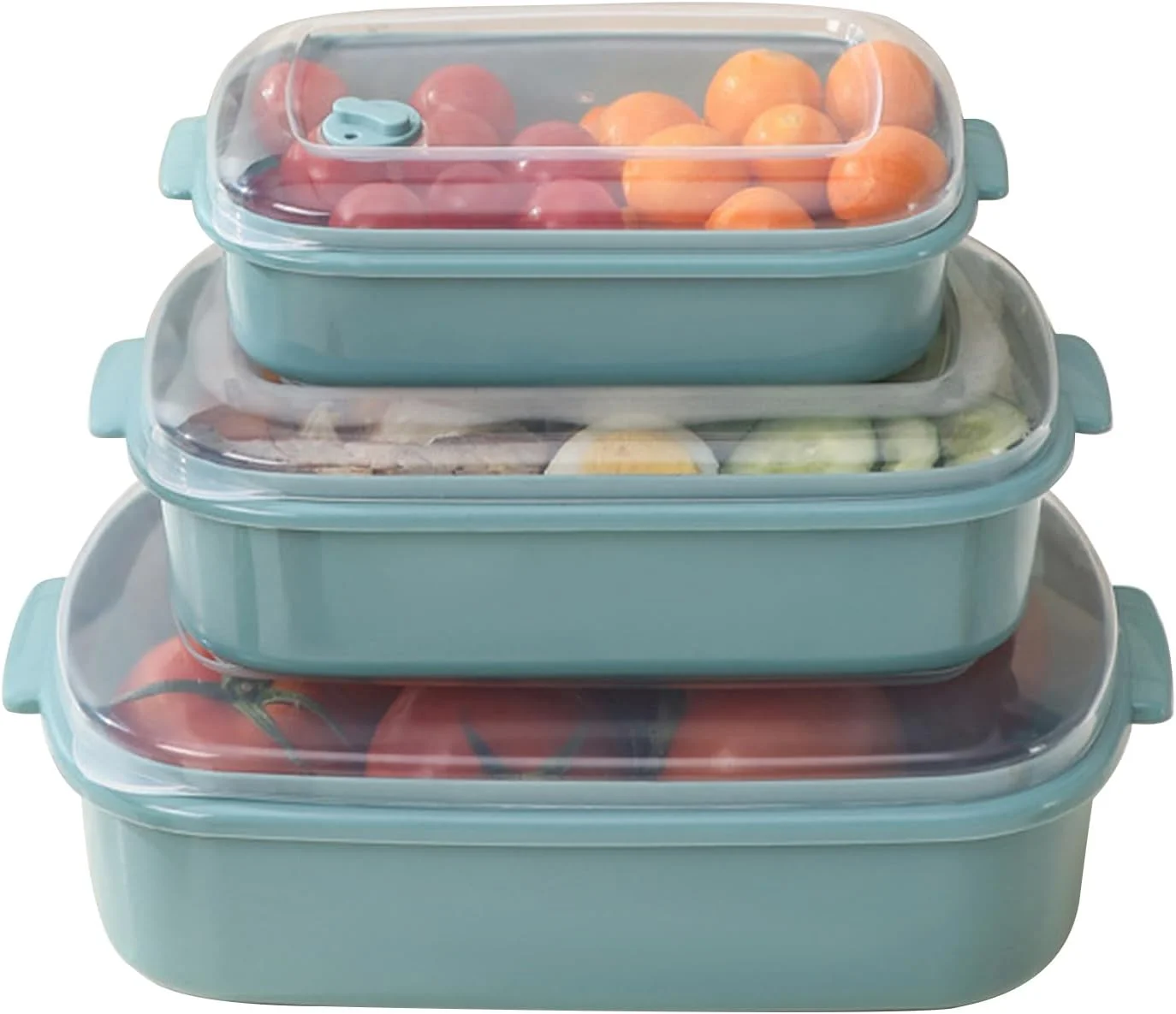 ظروف غذا - سازمان دهنده های قابل استفاده مجدد و ایمن در مایکروویو، مجموعه ظروف نگهداری و سازماندهی فریزر - برای میوه ها، سالاد، غذای باقی مانده، مواد غذایی خشک، آشپزخانه منزل، یخچال، انبار، پیک نیک، پخت و پز