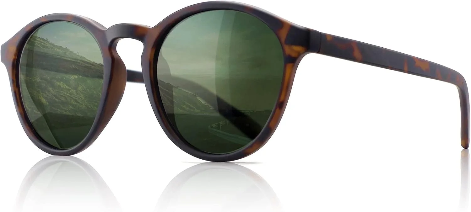 عینک آفتابی زنانه سانگیت مدل کلاسیک گرد پلاریزه، سبک رترو UV400 مدل SGT166