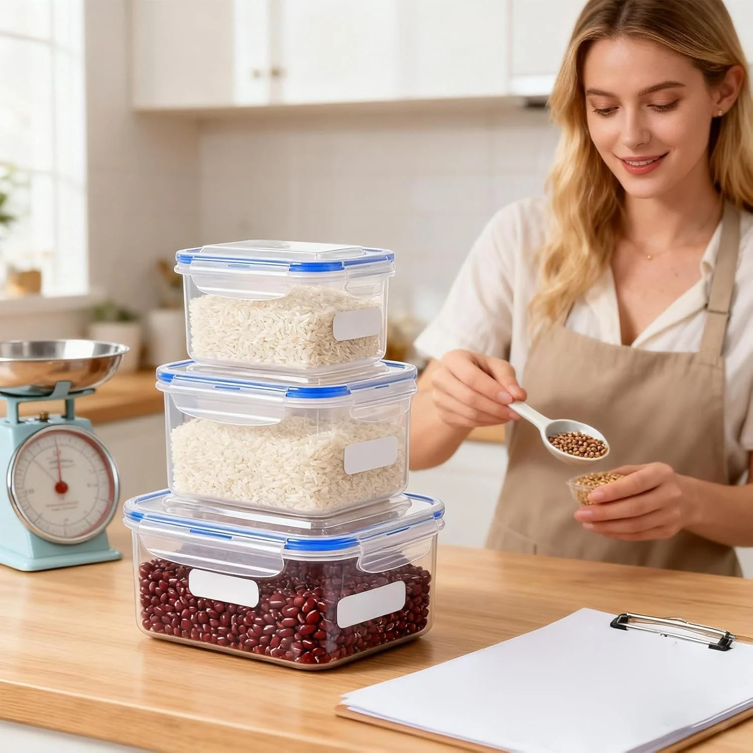 ظروف نگهداری میوه برای یخچال - سازمان دهنده با آبکش جداشدنی | جعبه پیک نیک - مناسب مایکروویو، فریزر، یخچال، آماده سازی غذا، آشپزخانه، انبار، کمپینگ، پیک نیک، ناهار، میان وعده، سالاد، میوه