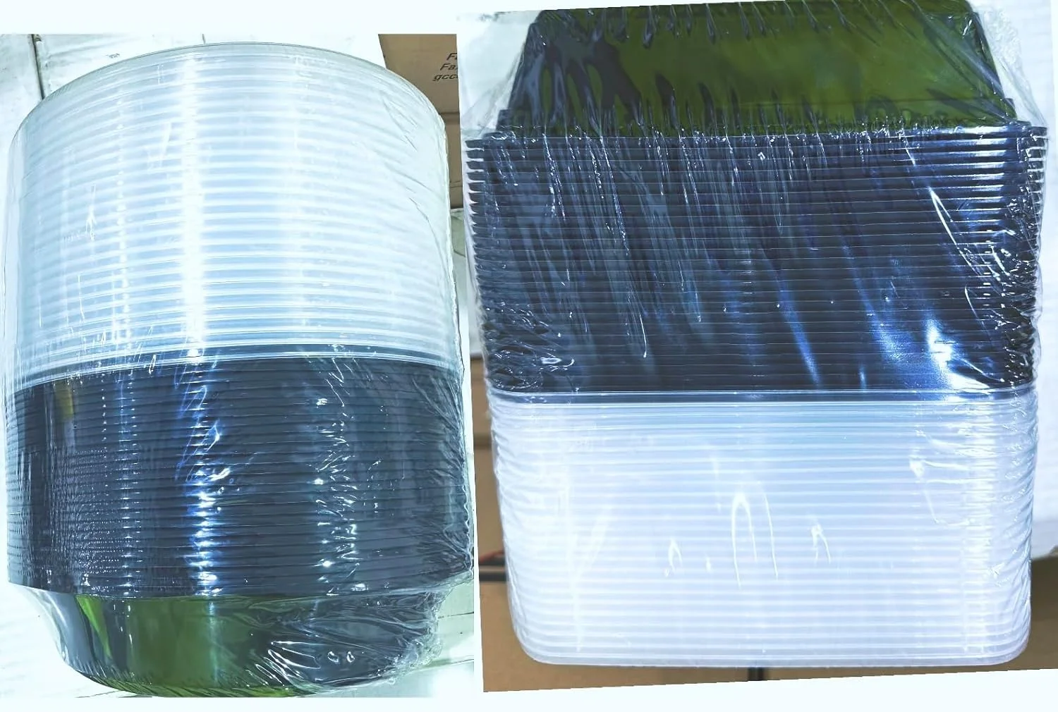 ظروف غذای مایکروویو با درب – ست 50 عددی (25 گرد + 25 مستطیلی، 710 میلی لیتر) ظرف آماده سازی غذا قابل استفاده مجدد – جعبه ناهار آماده سازی غذا، ایمن برای فریزر و مایکروویو