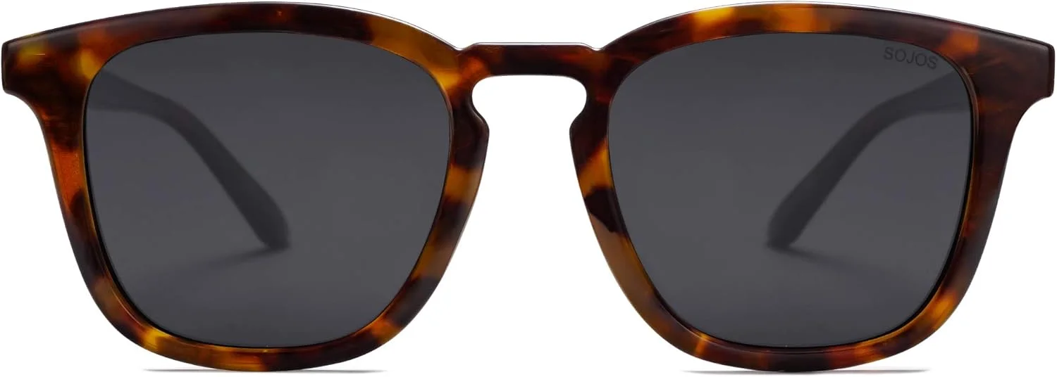 عینک آفتابی پلاریزه مستطیلی رترو کلاسیک ترندی وینتیج униsex SOJOS SJ2155 عینک آفتابی پلاریزه مستطیلی رترو کلاسیک ترندی وینتیج униsex SOJOS SJ2155