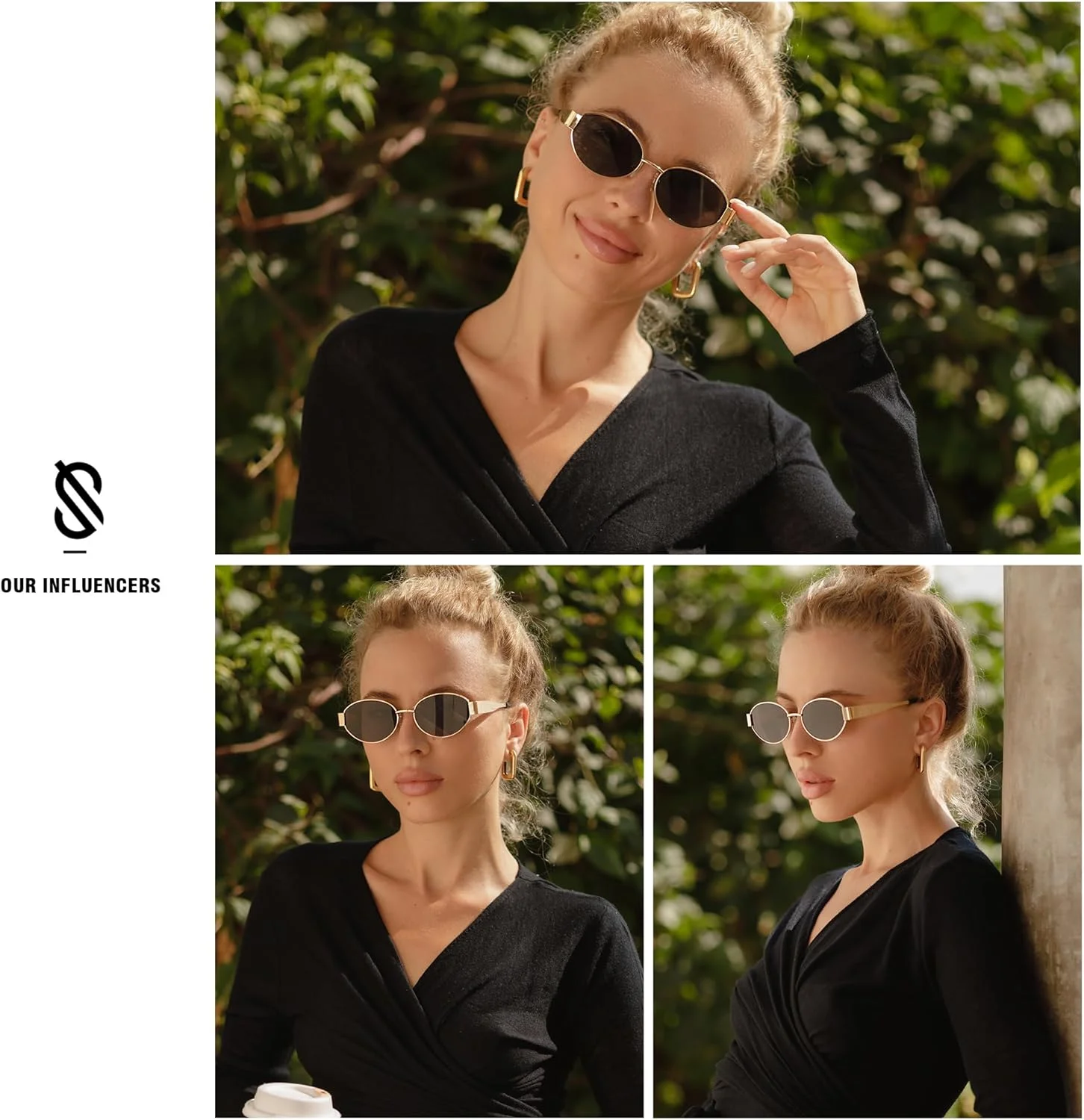 عینک آفتابی بیضی رترو SOJOS زنانه مردانه، عینک های آفتابی شیک، سایه های کلاسیک با محافظت UV400 مدل SJ1217 عینک آفتابی بیضی رترو SOJOS زنانه مردانه، عینک های آفتابی شیک، سایه های کلاسیک با محافظت UV400 مدل SJ1217