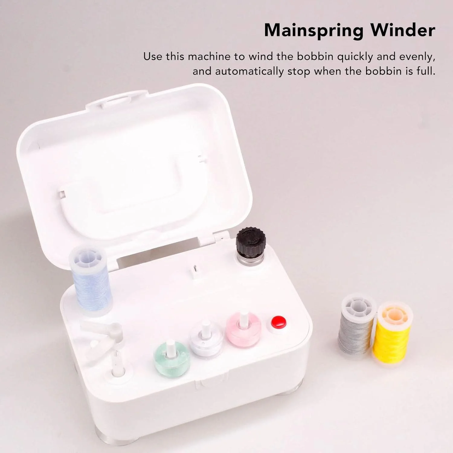 Bobbin Winder For Sewing Machines, Automatic Bobbin Winder For Sewing Machine Electric Bobbin Winding,Portable White Household Industrial Bobbin Winder Bobbin Winder For Sewing Machines, Automatic Bobbin Winder For Sewing Machine Electric Bobbin Winding,Portable White Household Industrial Bobbin Winder