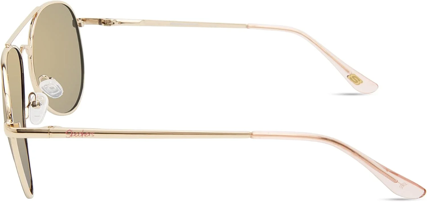 عینک آفتابی زنانه Skechers Sea6166 Pilot، طلایی، 56 میلی متر عینک آفتابی زنانه Skechers Sea6166 Pilot، طلایی، 56 میلی متر