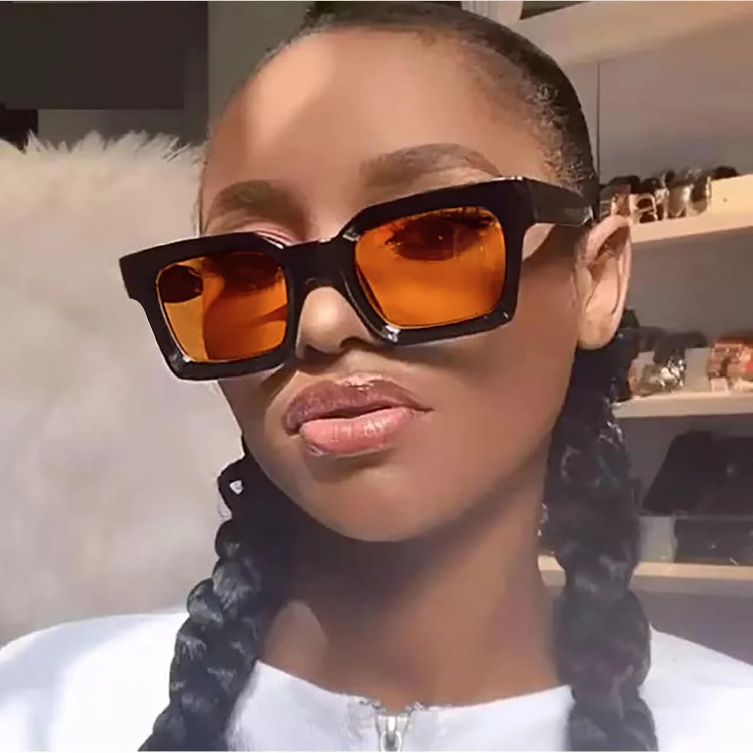 عینک آفتابی رترو SHEEN KELLY برای مردان و زنان، عینک پلاریزه، عینک مستطیلی وینتیج ویفرر مردانه عینک آفتابی رترو SHEEN KELLY برای مردان و زنان، عینک پلاریزه، عینک مستطیلی وینتیج ویفرر مردانه